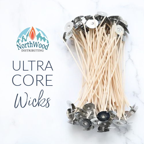 6 Ultra Core Candle Wicks - Knitted Fiber Wicks UC 3.000 / 500